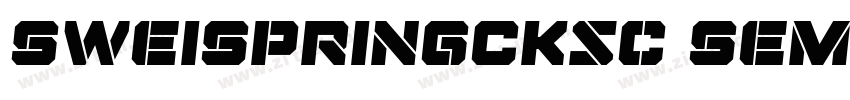 SweiSpringCKsc Semi字体转换
